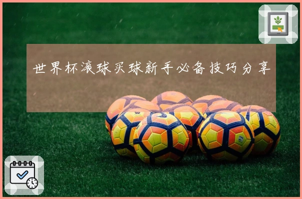 世界杯滚球买球新手必备技巧分享